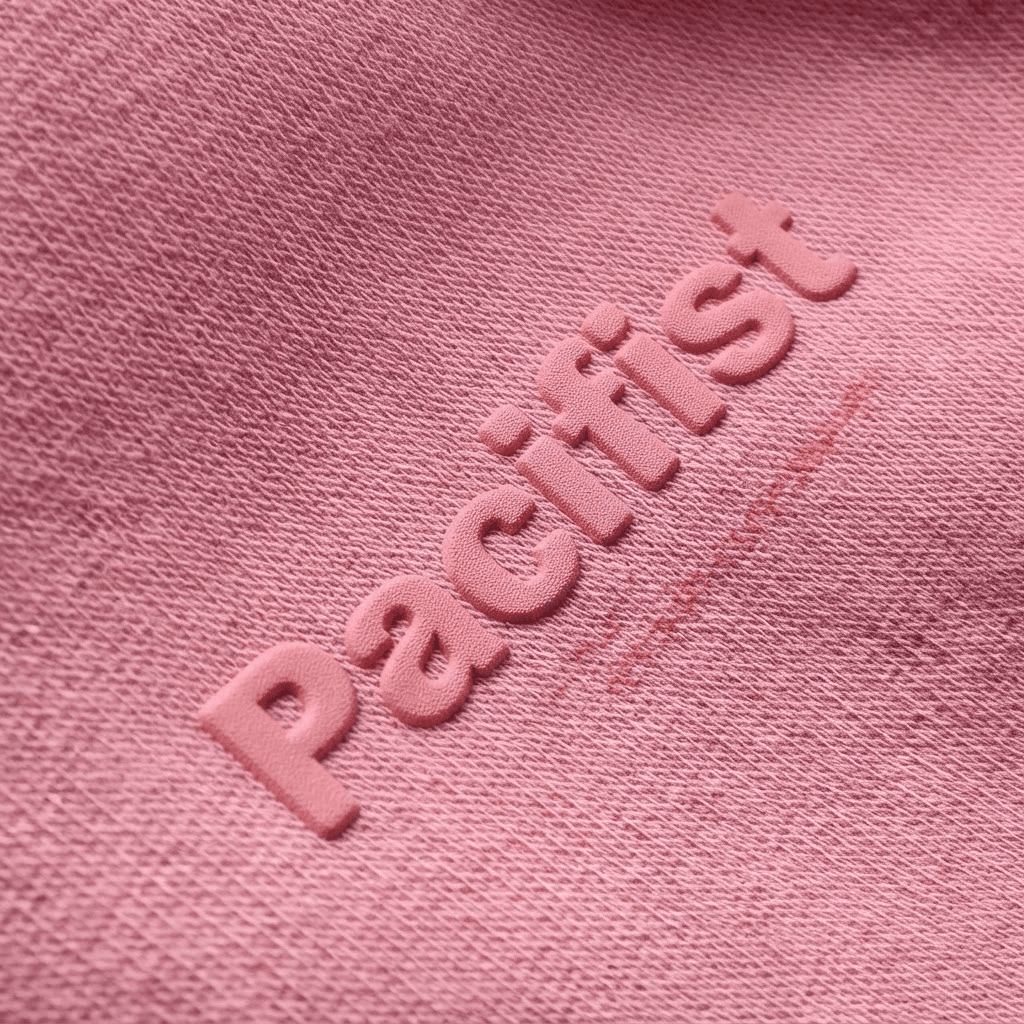 Raised 3D high density print texture on fabric