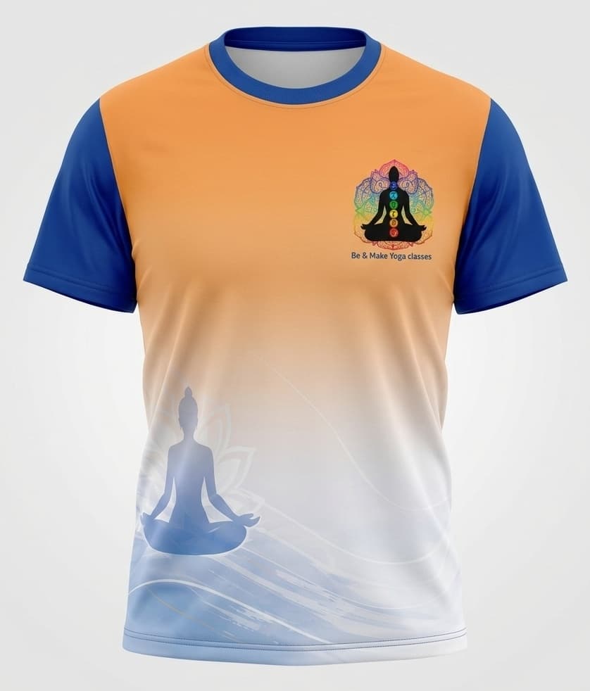 Vibrant all-over sublimation printed custom apparel