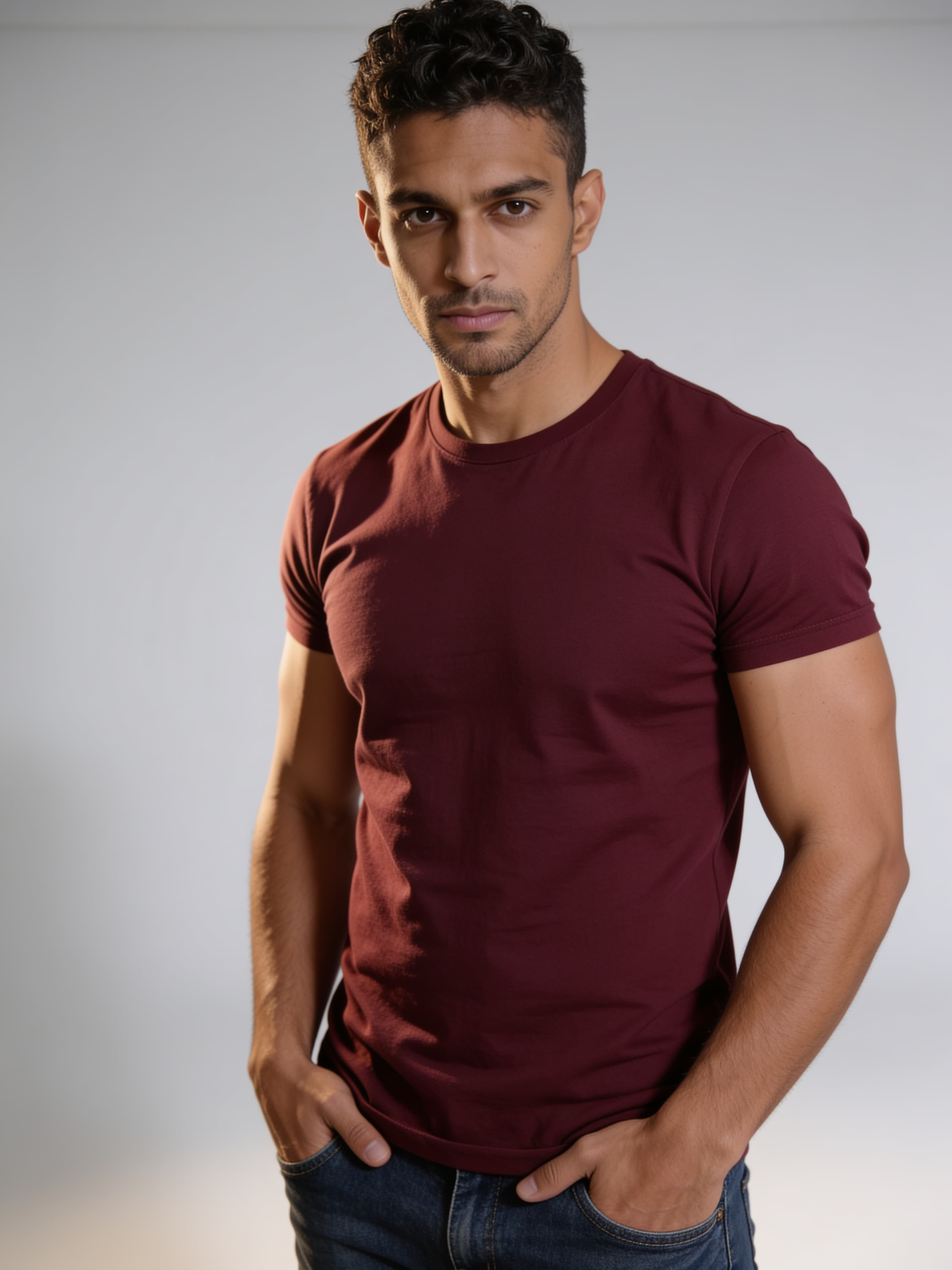 Premium Cotton Round Neck T-Shirt — 220 GSM Bio Wash wholesale bulk order India