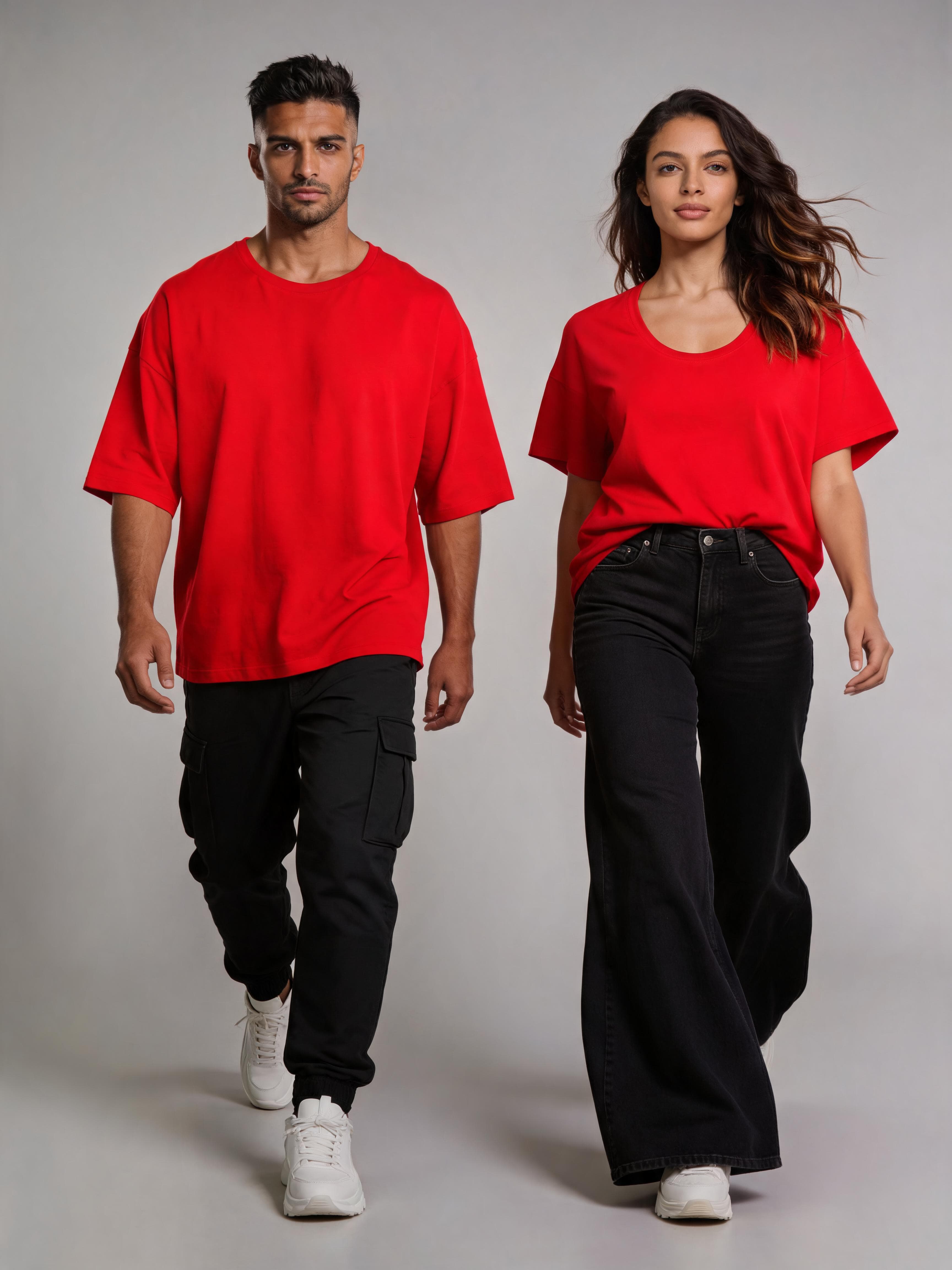 Cotton Oversized Drop Shoulder T-Shirt — 220 GSM view 1